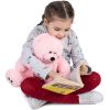 Giant Teddy Bear Soft Bear Big Large Stuffed Animal Toys Teddy Bear Birthday Gift 10 Inches Pink