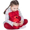 Soft Bear Giant Teddy Bear Large Stuffed Animal Toys Big Teddy Bear Christmas Present 10 Inches Red