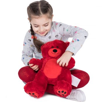 Daney teddy bear 25 red 022
