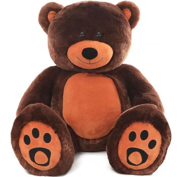 Daney teddy bear 3foot dark brown 011