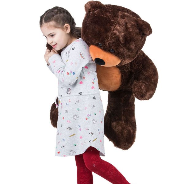 Daney teddy bear 3foot dark brown 023