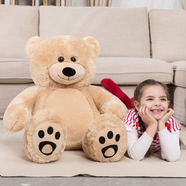 Daney teddy bear 3foot light brown 001