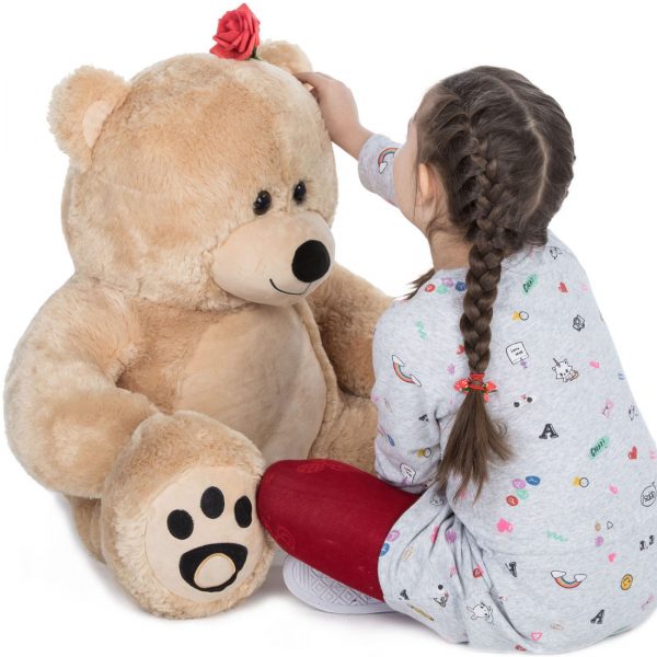 Daney teddy bear 3foot light brown 029