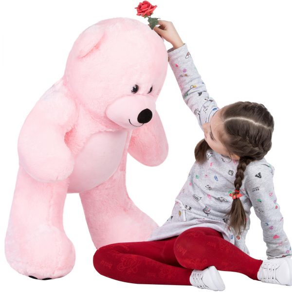 Daney teddy bear 3foot pink 004