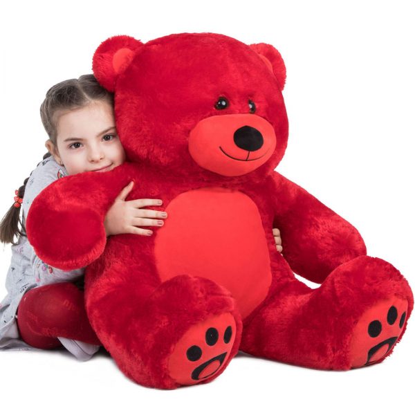 Daney teddy bear 3foot red 001