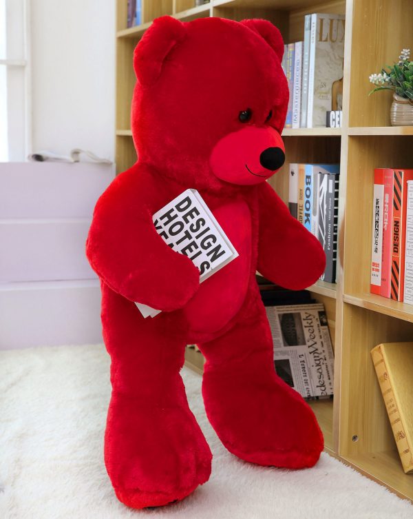Daney teddy bear 3foot red 003