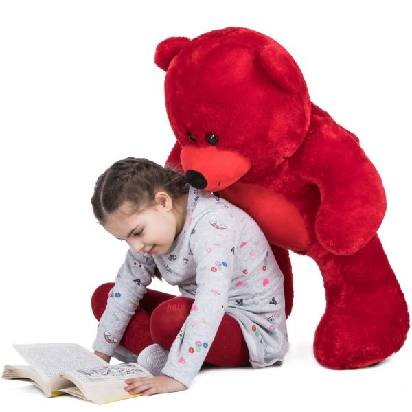 Daney teddy bear 3foot red 004