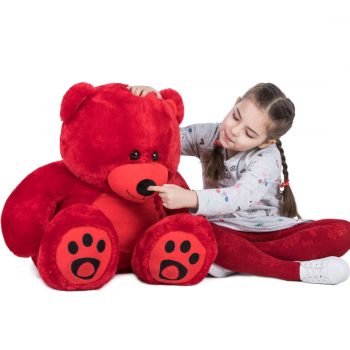 Daney teddy bear 3foot red 010