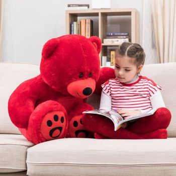 Daney teddy bear 3foot red 024