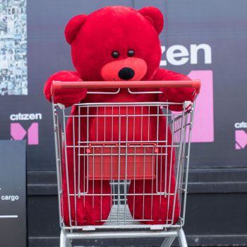 Daney teddy bear 3foot red 031