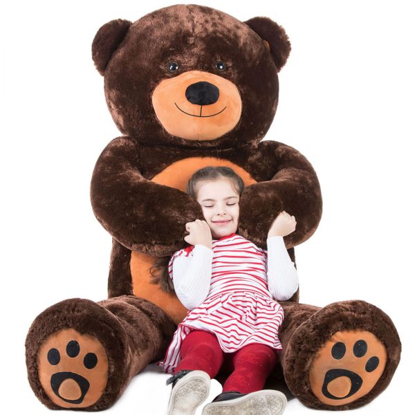 Daney teddy bear 6foot dark brown 003