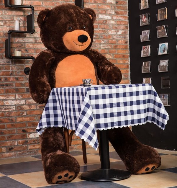 Daney teddy bear 6foot dark brown 004