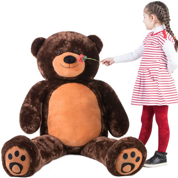 Daney teddy bear 6foot dark brown 007