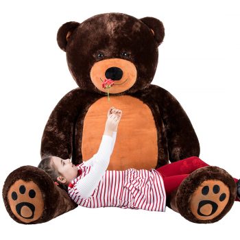 Daney teddy bear 6foot dark brown 014