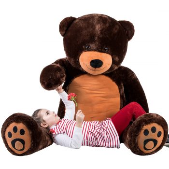 Daney teddy bear 6foot dark brown 016