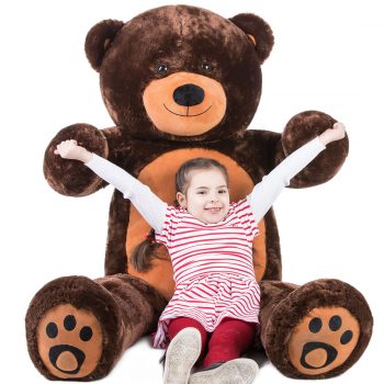 Daney teddy bear 6foot dark brown 018