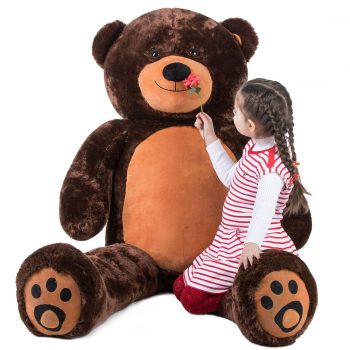 Daney teddy bear 6foot dark brown 021