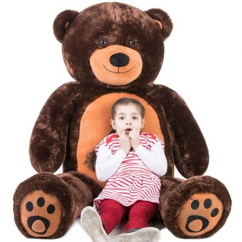 Daney teddy bear 6foot dark brown 022