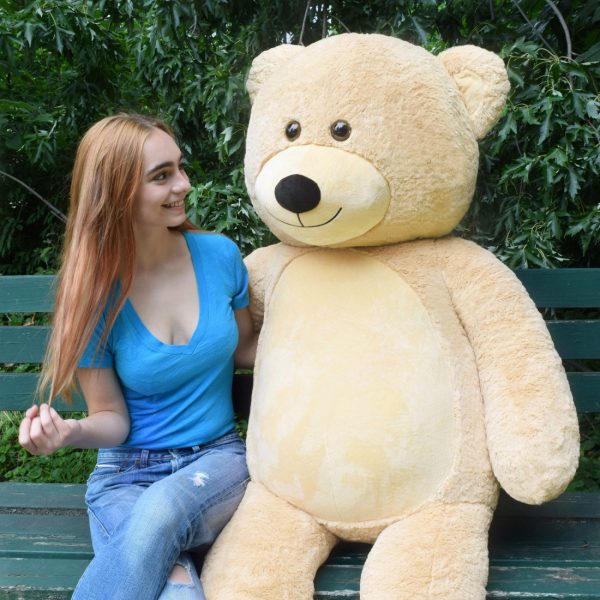 Daney teddy bear 6foot light brown 004