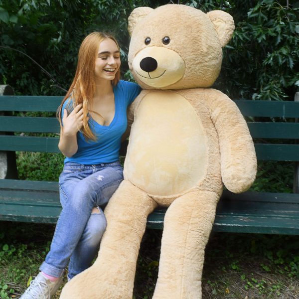 Daney teddy bear 6foot light brown 025