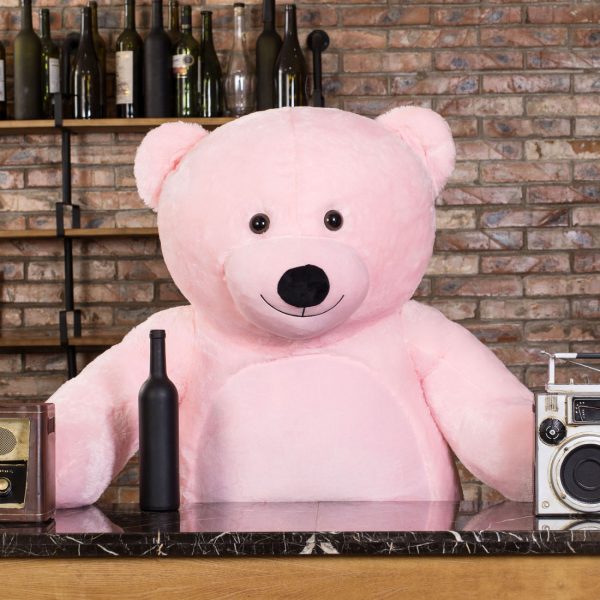 Daney teddy bear 6foot pink 008