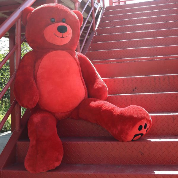 Daney teddy bear 6foot red 006