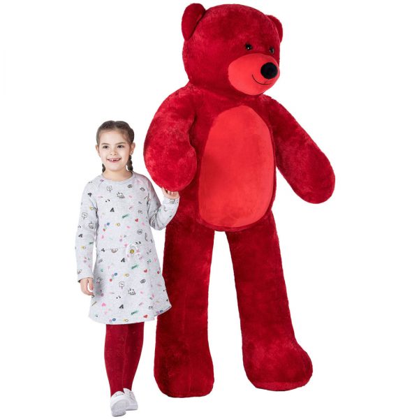 Daney teddy bear 6foot red 007