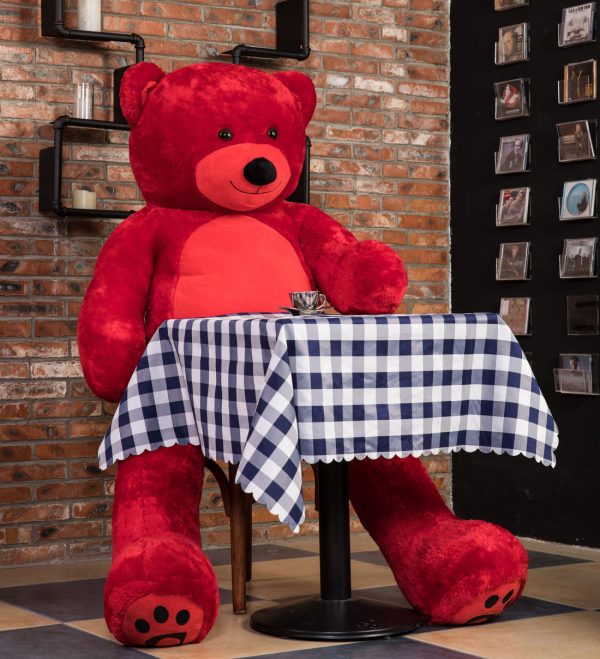 Daney teddy bear 6foot red 009