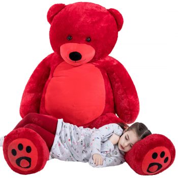 Daney teddy bear 6foot red 013