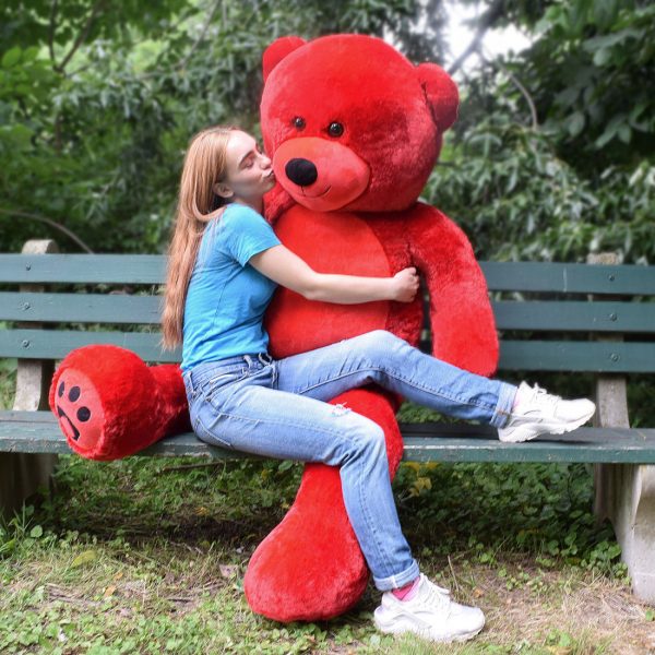 Daney teddy bear 6foot red 020