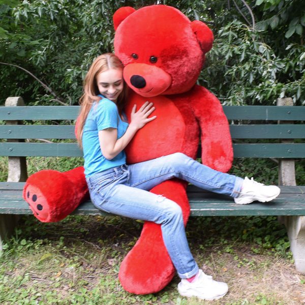 Daney teddy bear 6foot red 021