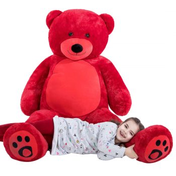 Daney teddy bear 6foot red 022
