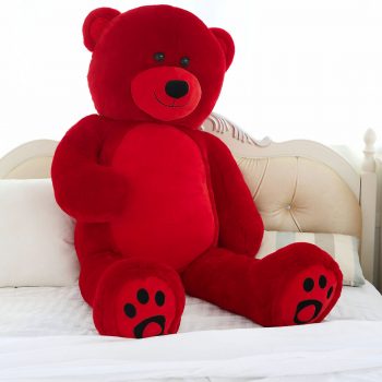 Daney teddy bear 6foot red 027