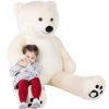 Soft Bear Giant Teddy Bear Large Stuffed Animal Toys Big Teddy Bear Valentine's Day Present 72 Inches Ivory White