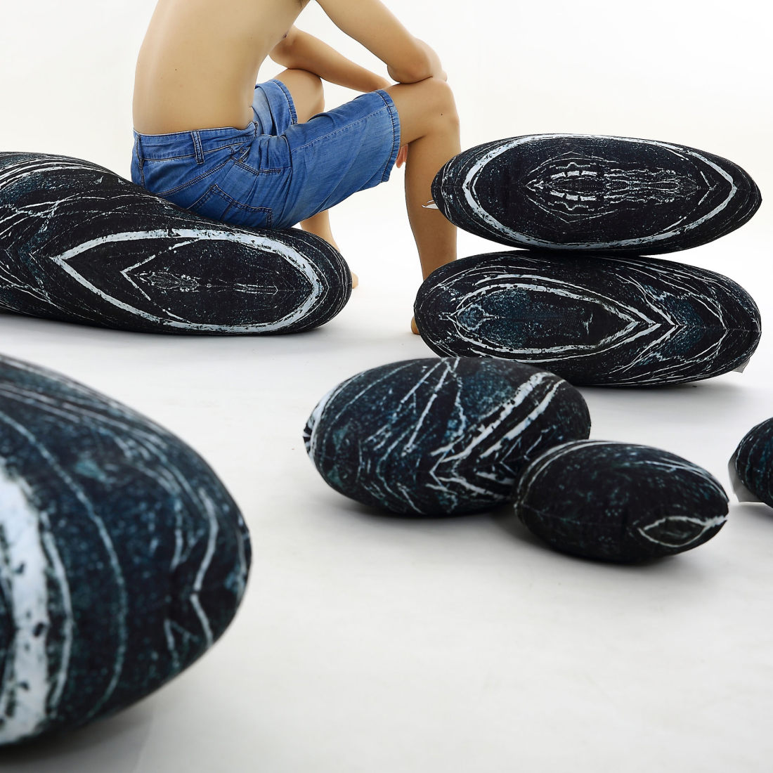 Decorative Pillows for Sofa and Play - Pebble Pillows