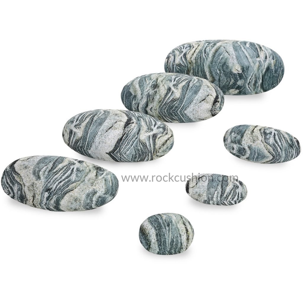 Stone Cushions Rock Pillows Pebble Pillows Rock Cushions Decorative