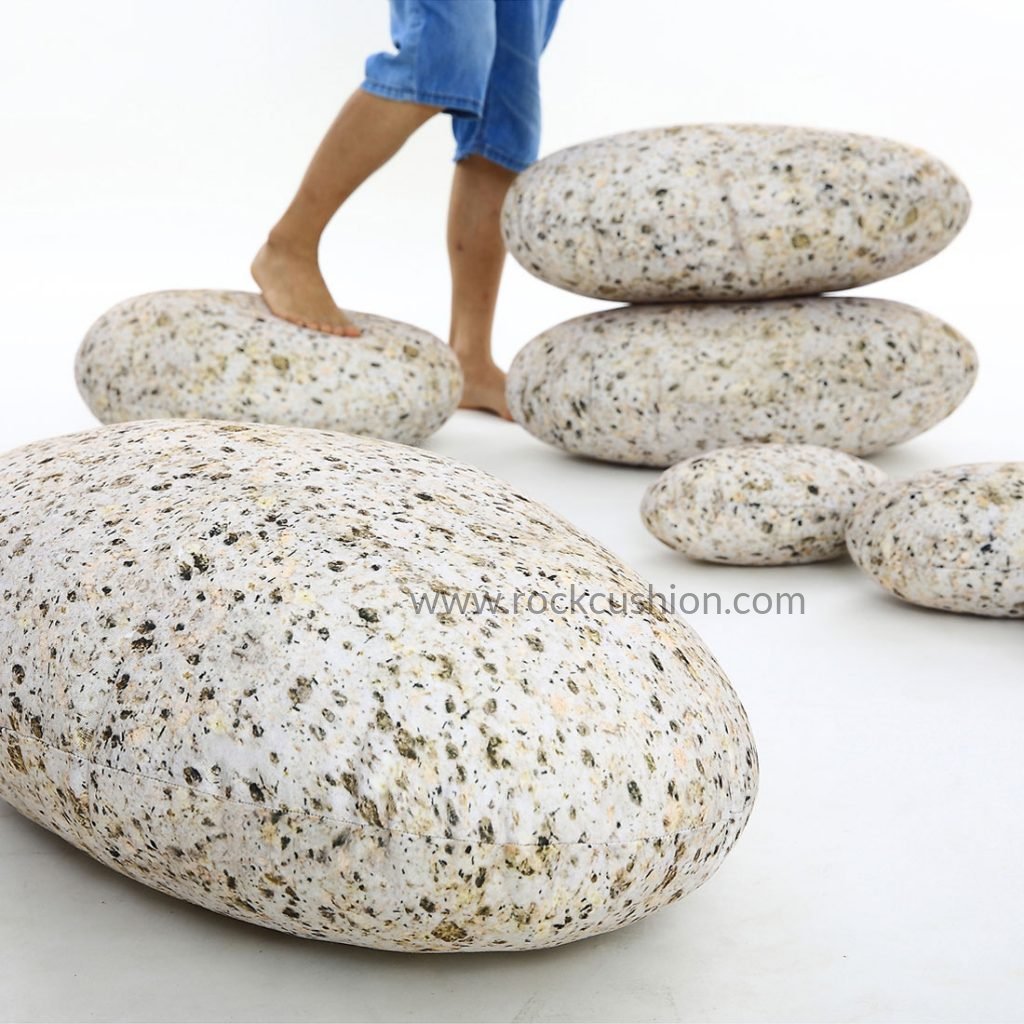 Rock Cushions Rock Pillows Pebble Stone Decorative Throw Pillows Home Decor Floor Pillows Sofa
