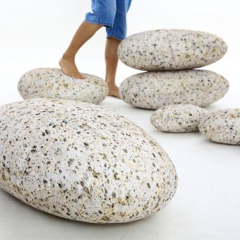 The Rock Pillows Stone Floor Pillows 
