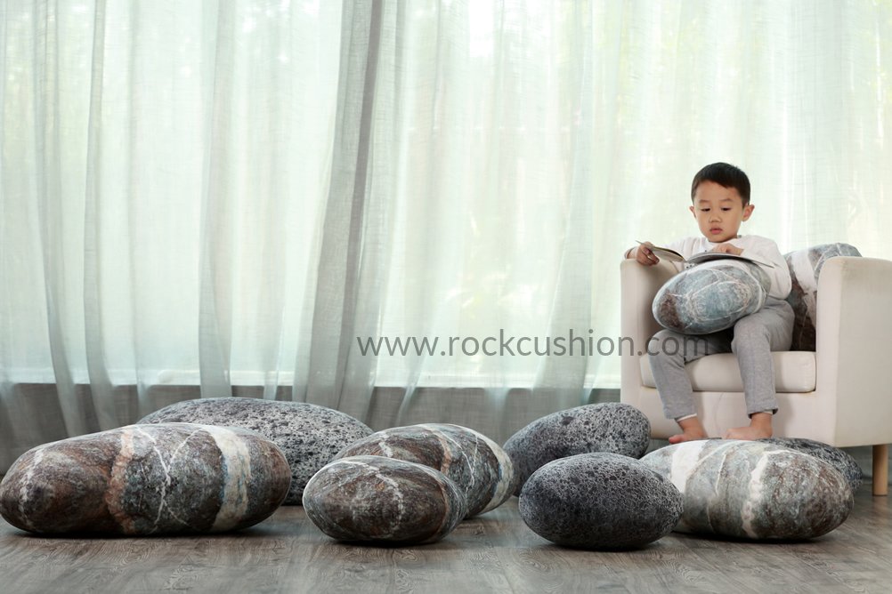 Living Pebble Pillows Floor Cushions 