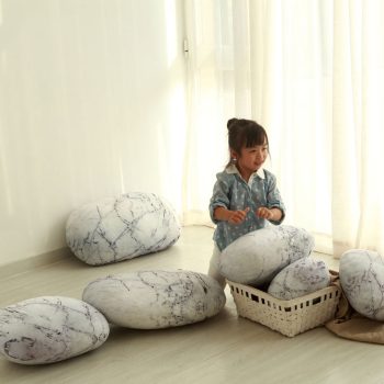 Pebble-shaped Floor Cushions Rock Pillows 