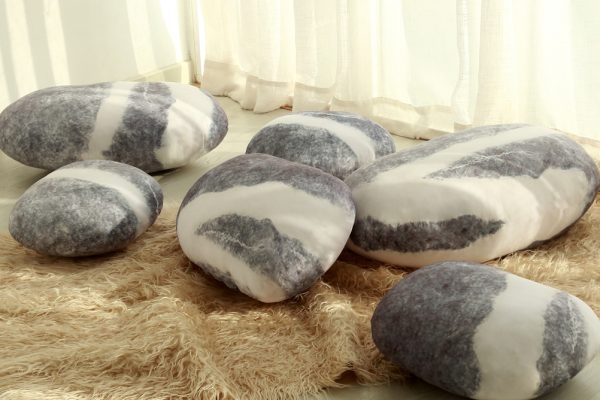 pebble cushions rock pillows 9041 06