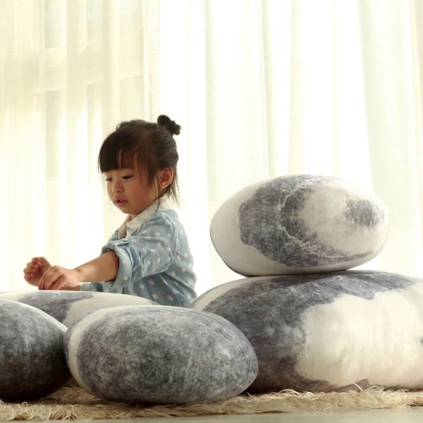 pebble cushions rock pillows 9041