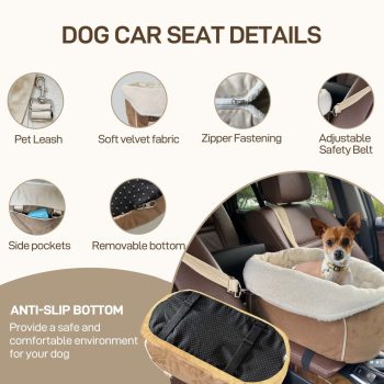small dog car seat with safety belt 3405